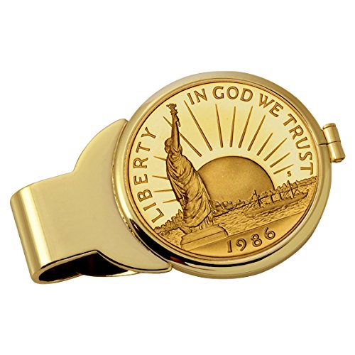 Statue of Liberty Coin Money Clip - 24k Gold