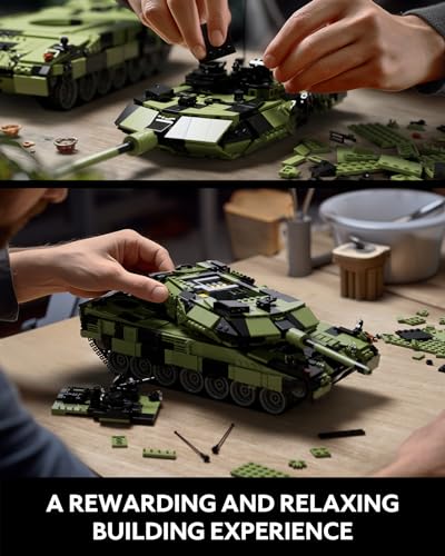 Nifeliz Leopard II A7 Tank Building Set, VIP Collectible Model