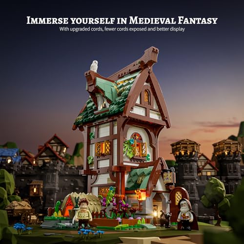 Medieval Apothecary Building Bricks Set - Collectible Display