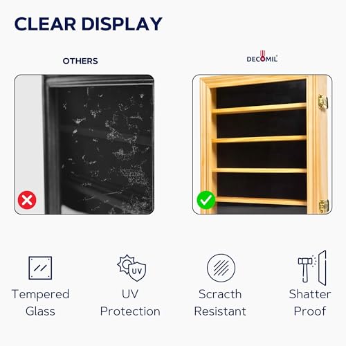 VIP Military Challenge Coin Display Case - Glass Door