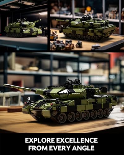 Nifeliz Leopard II A7 Tank Building Set, VIP Collectible Model