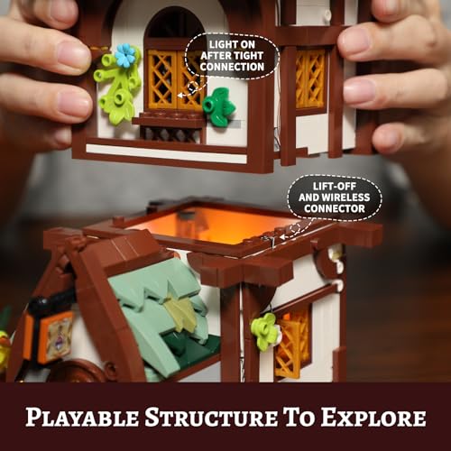 Medieval Apothecary Building Bricks Set - Collectible Display
