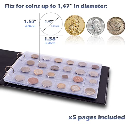 Luxurious 3-in-1 Coin Holder Album - Deluxe Collection Book