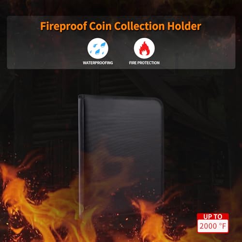 VIP Coin Collection Book with Fireproof Album and Supplies