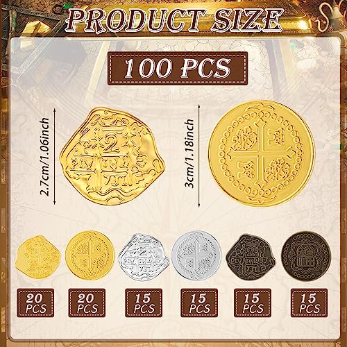 Pirate Gold Coins for Kids Board Games and Cosplay