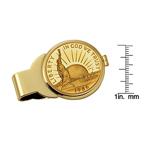 Statue of Liberty Coin Money Clip - 24k Gold