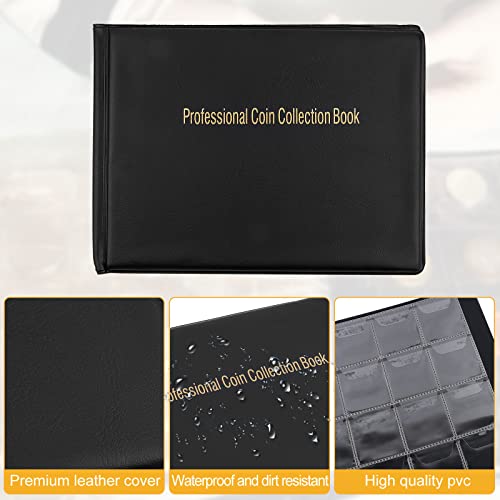 VIP Coin Collection Album for Coin Collectors (Black)