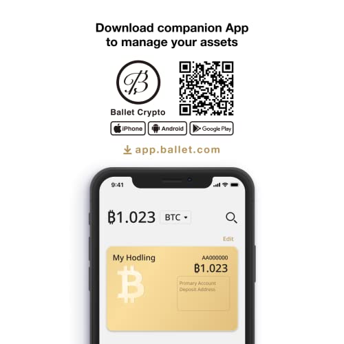 Gold Edition Ballet Real Bitcoin VIP Cold Storage Card
