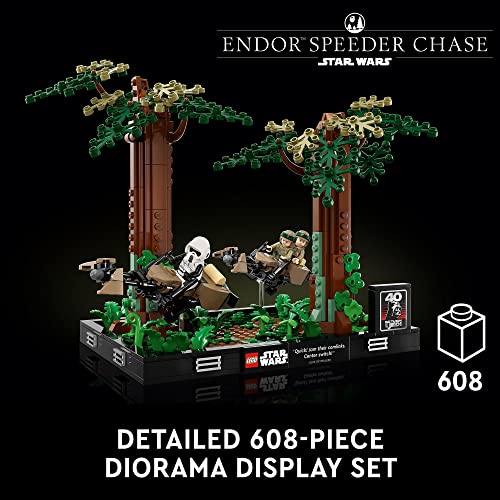 VIP LEGO Star Wars Endor Speeder Chase Diorama