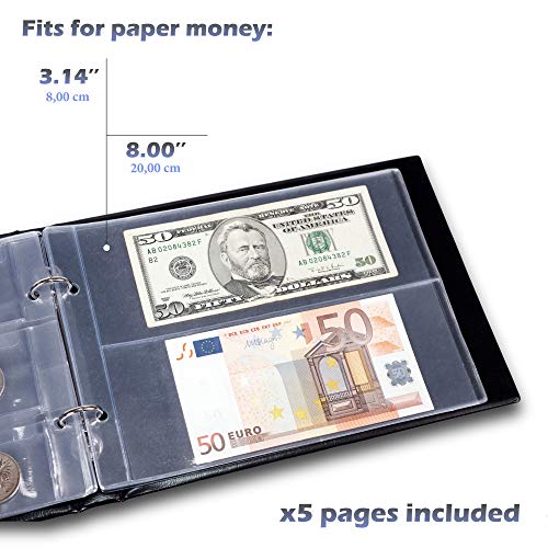 Luxurious 3-in-1 Coin Holder Album - Deluxe Collection Book