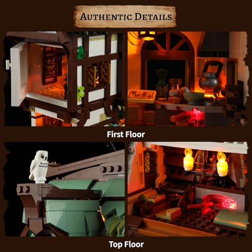 Medieval Apothecary Building Bricks Set - Collectible Display