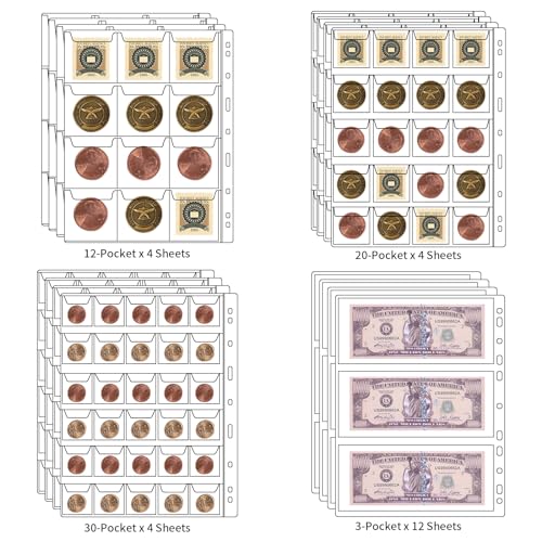 VIP Coin Collection Book with Fireproof Album and Supplies