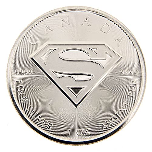 2016 $5 Canada Silver Maple Leaf Superman Coin