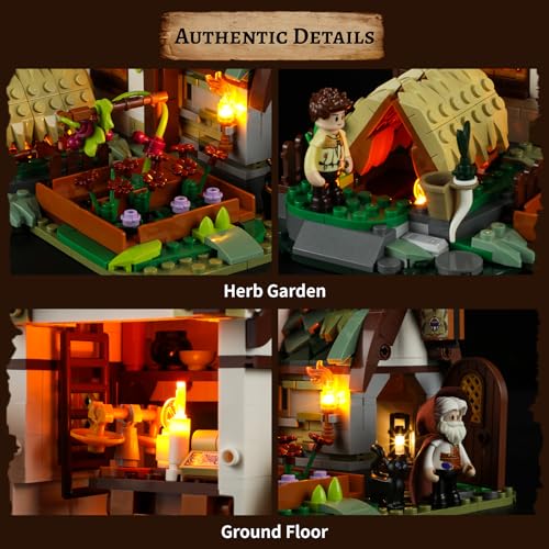 Medieval Apothecary Building Bricks Set - Collectible Display