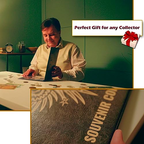 Luxurious 3-in-1 Coin Holder Album - Deluxe Collection Book
