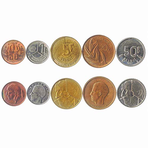 VIP Belgium Coin Set: 50 Centimes - 50 Francs