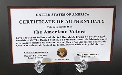 Donald Trump 4 Gold Coin Set VIP Edition