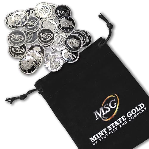 (25) .999 Pure Silver Rounds with Random Designs