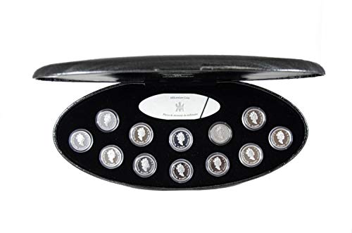 2000 Canada Millennium 12pc Proof Quarter Set with Case