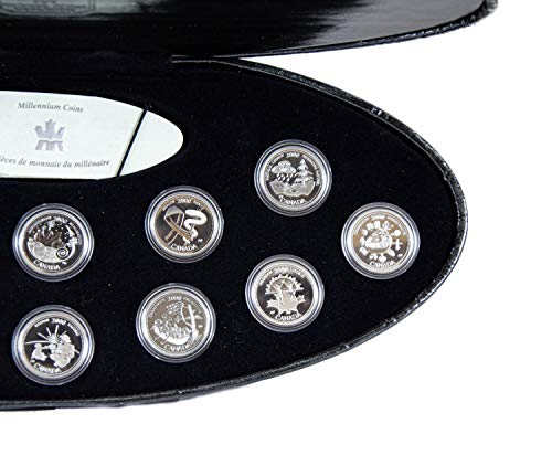 2000 Canada Millennium 12pc Proof Quarter Set with Case