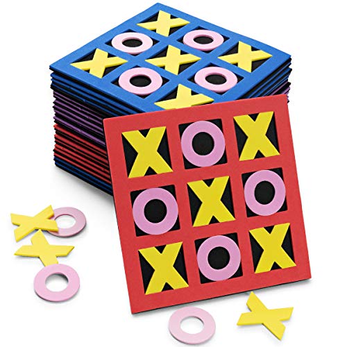 Bulk Pack of 24 Foam Tic-Tac-Toe Mini Games