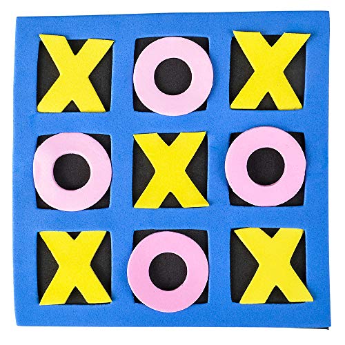 Bulk Pack of 24 Foam Tic-Tac-Toe Mini Games