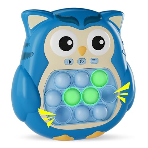 VIP Fidget Toy: Light-Up Pop Bubble Game, Blue Owl