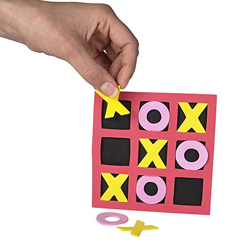 Bulk Pack of 24 Foam Tic-Tac-Toe Mini Games