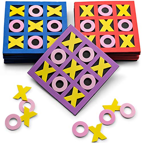 Bulk Pack of 24 Foam Tic-Tac-Toe Mini Games