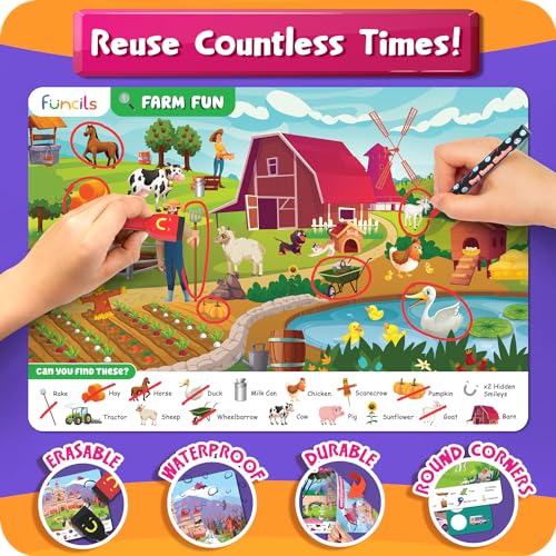 Funcils Preschool Learning Set - Ages 3-6, Fun Activities