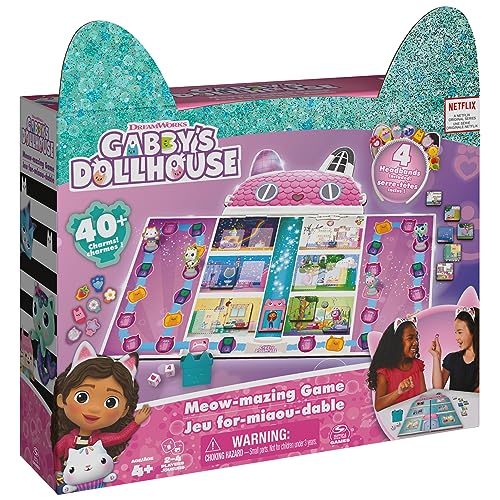 Gabby’s Dollhouse Meow-Mazing Board Game for Families & Kids