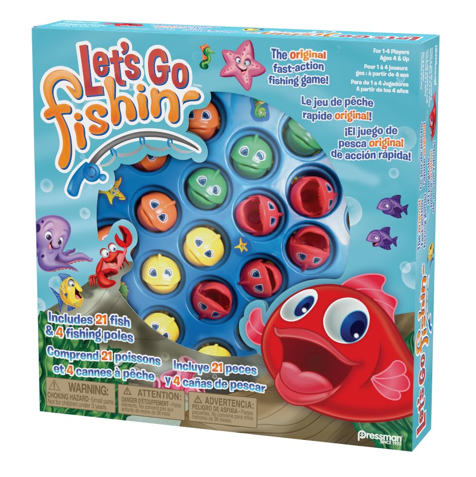 Pressman Let's Go Fishin' Trilingual - VIP Edition