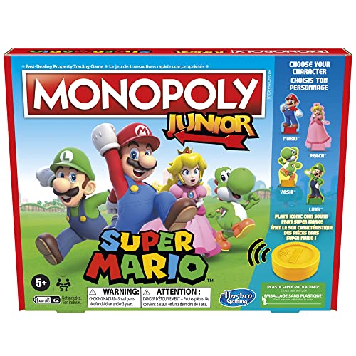 VIP Super Mario Monopoly Junior Board Game - Bilingual