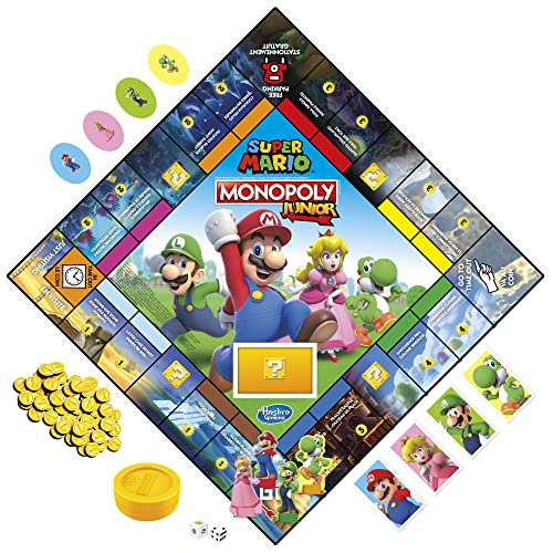 VIP Super Mario Monopoly Junior Board Game - Bilingual