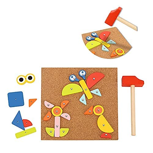 TOOKYLAND Fine Motor Toy: Hammer & Nails Montessori Game