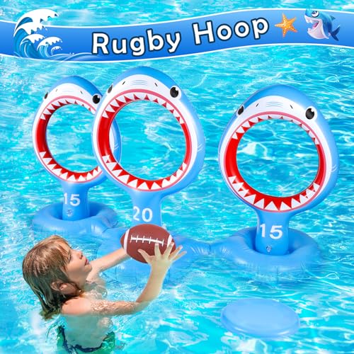 Shark Pool Toys & Inflatable Ring Toss Games