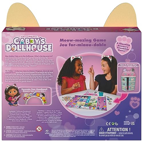 Gabby’s Dollhouse Meow-Mazing Board Game for Families & Kids