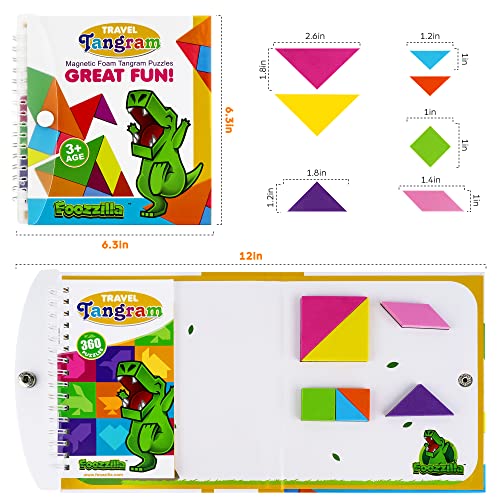 VIP Tangram Puzzle Magnetic Blocks - Road Trip Essentials
