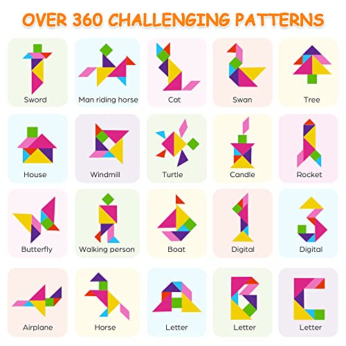 VIP Tangram Puzzle Magnetic Blocks - Road Trip Essentials