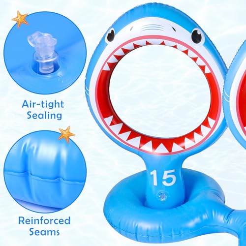 Shark Pool Toys & Inflatable Ring Toss Games
