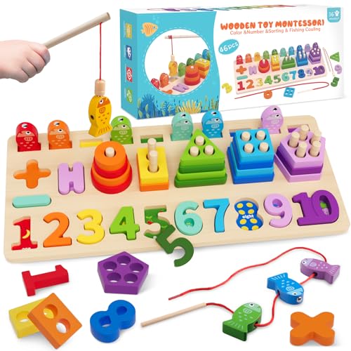5 in 1 Montessori Wooden Educational Toy Set