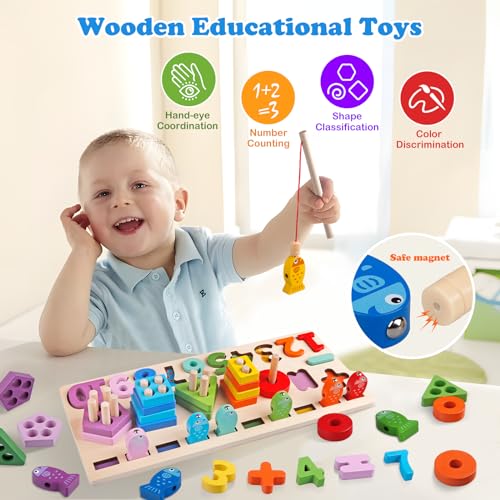 5 in 1 Montessori Wooden Educational Toy Set