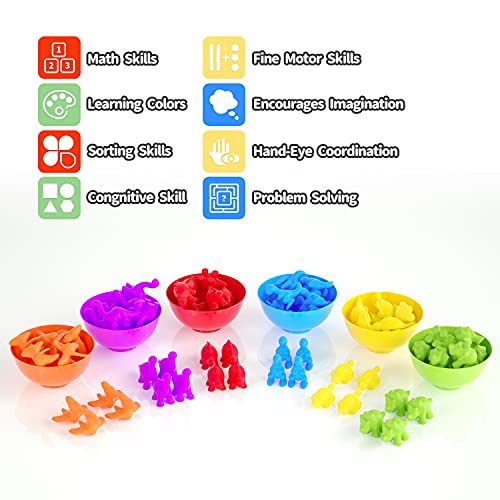 Dinosaur Matching Game with Sorting Cups - STEM Toy