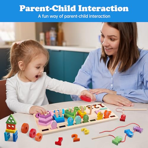 5 in 1 Montessori Wooden Educational Toy Set