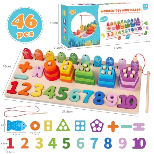 5 in 1 Montessori Wooden Educational Toy Set