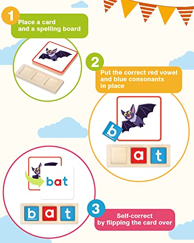 Montessori CVC Word Spelling Games Educational Toys