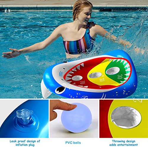 VIP Pool Party Games: Inflatable Shark Ring Toss