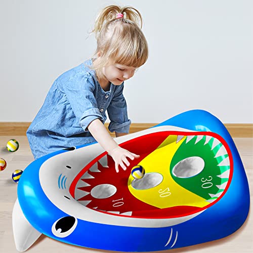 VIP Pool Party Games: Inflatable Shark Ring Toss