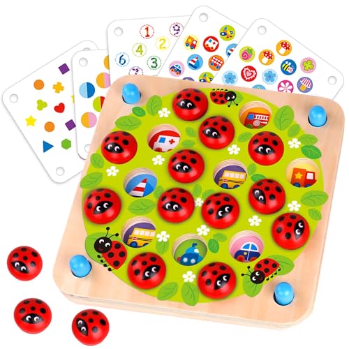 Nene Toys Ladybug's Garden Memory Game - Kids Educational Toy
