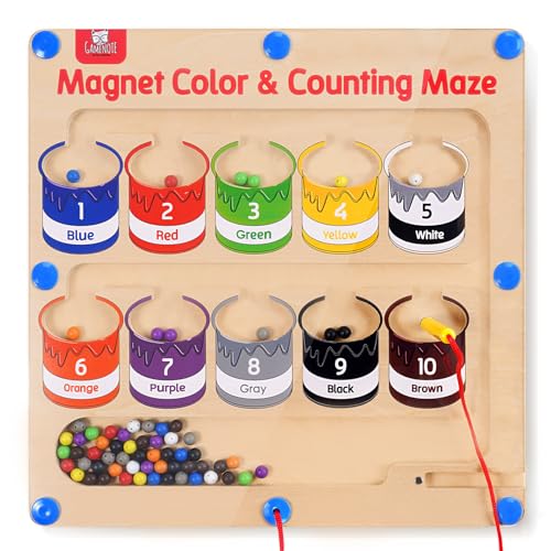 VIP Color and Number Maze - Wooden Magnet Board